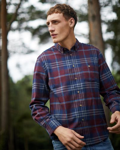 Regular Fit Brushed Check Shirt